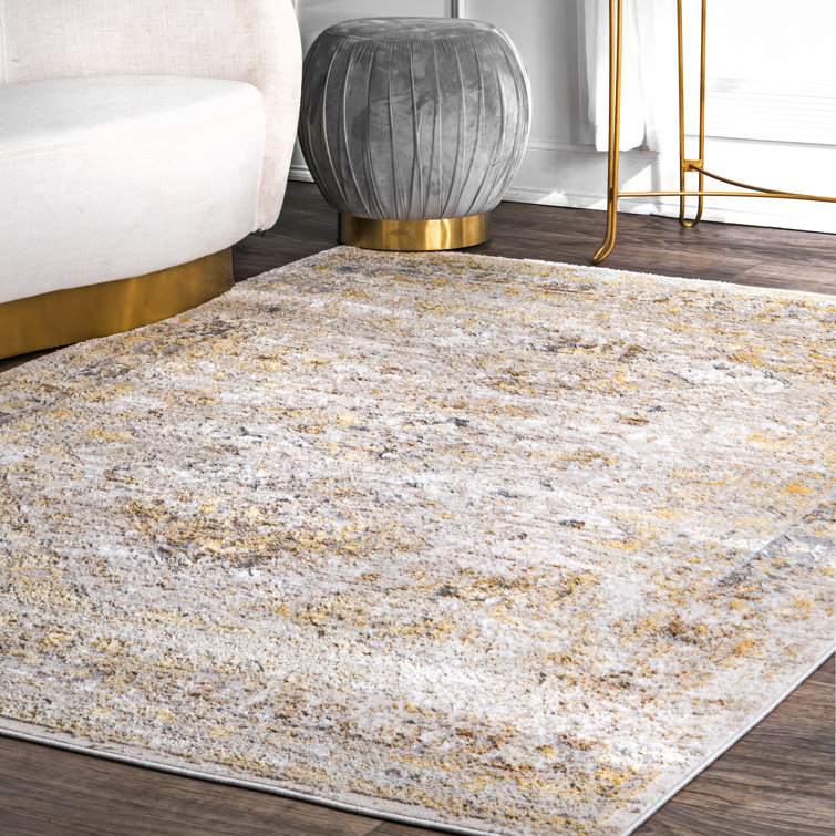 World Menagerie Fusco Oriental Yellow Area Rug & Reviews Wayfair